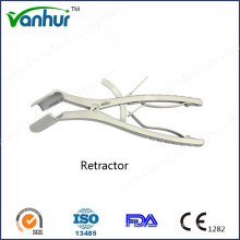 Retractor abdominal con dos paletas